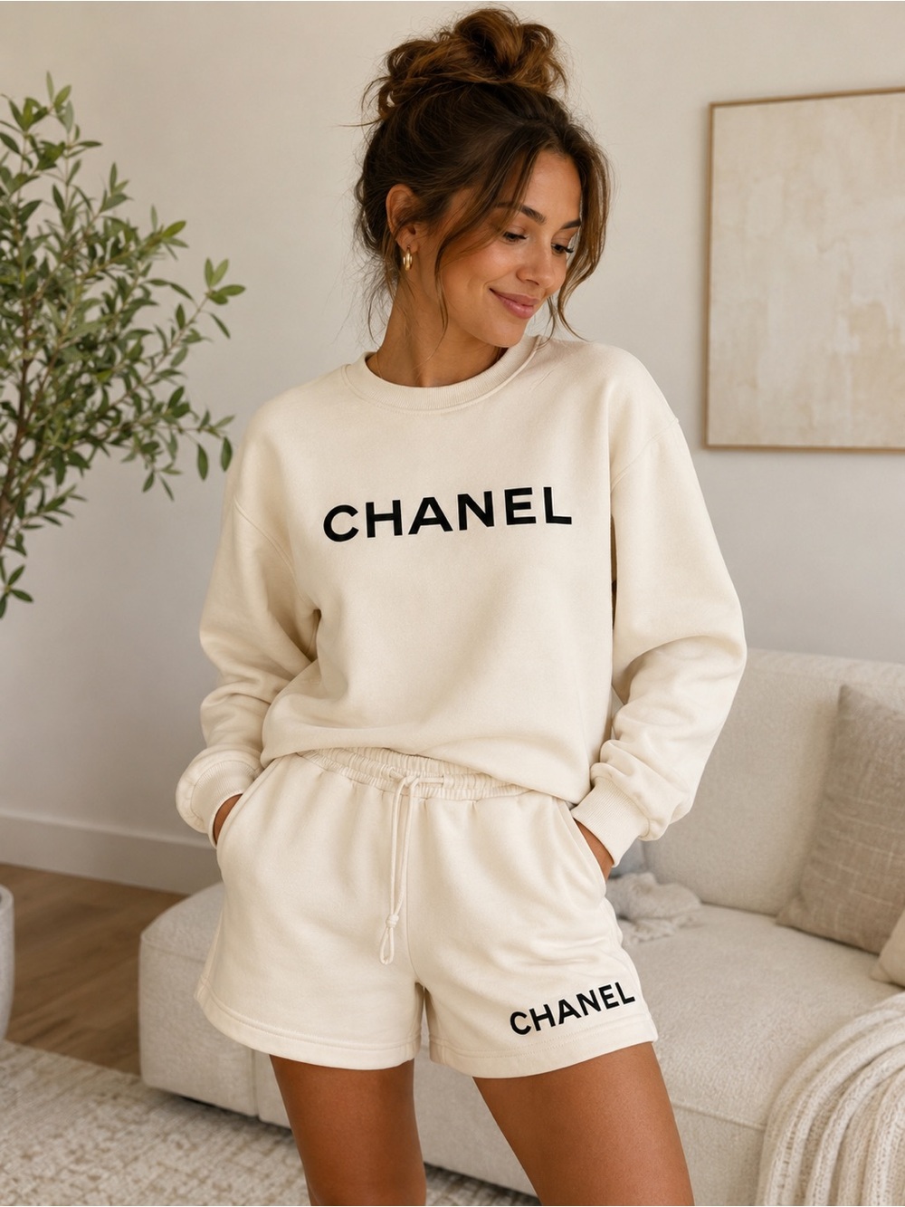 Cream Two-Piece Set - Picture 3 of 7